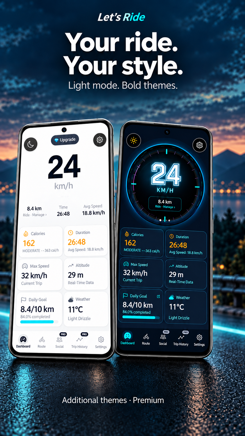 Let’s Ride tema ve ekran tanıtımları